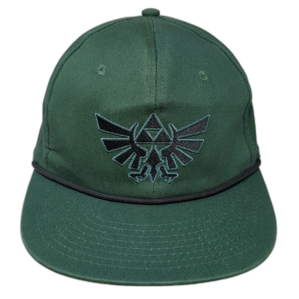 CultureFly Snapback Green Hat One Size Legend of Zelda Tears of the Kingdom Rope